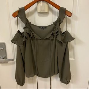 NWOT Long Cold Shoulder The Shoulder Blouse